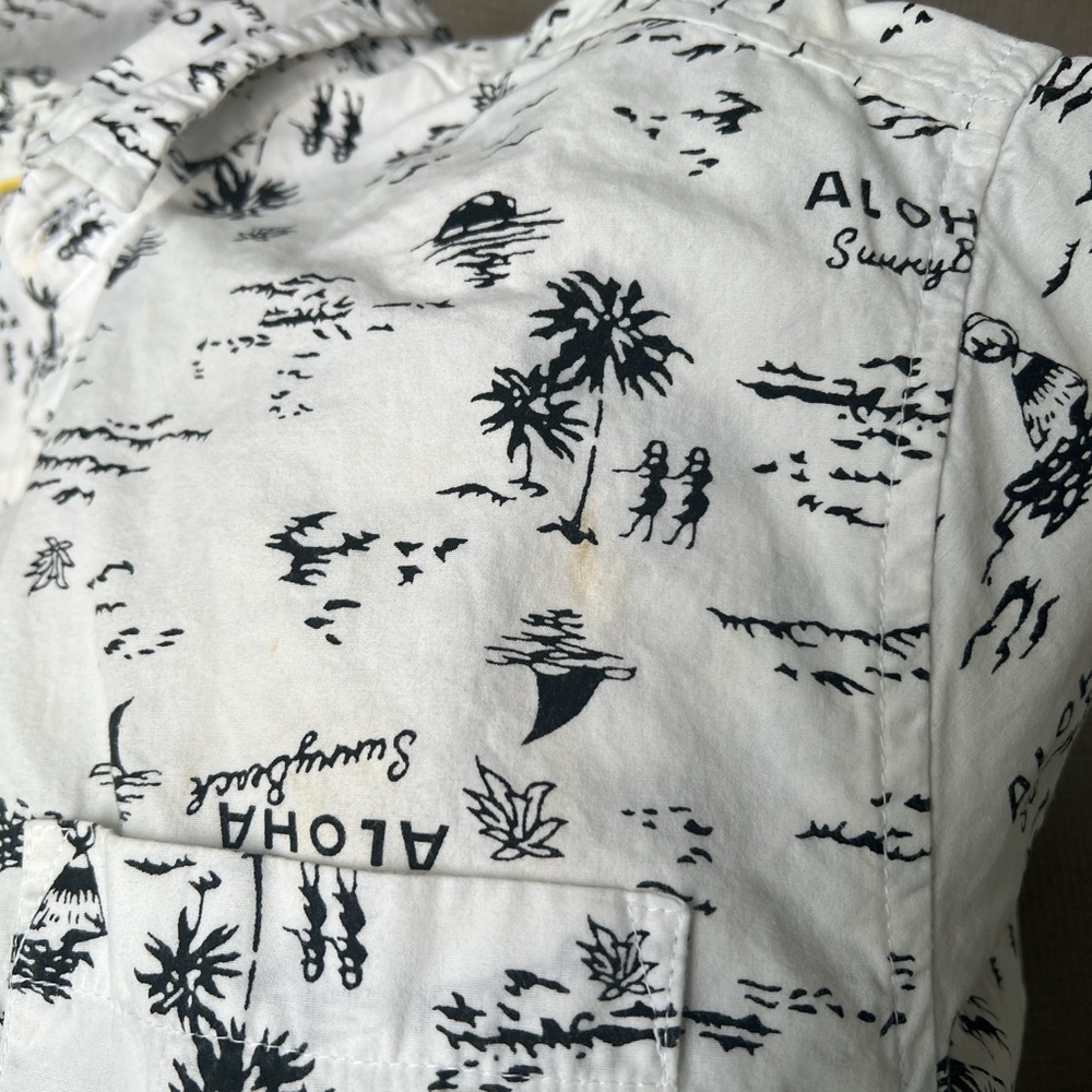 Cactus Man ALOHA button down shirt - Picture 5 of 7